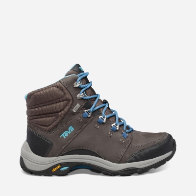 Teva Montara Mid eVent - Women's Teva Hiking Shoes - Dark Grey | India (OHCB36208)